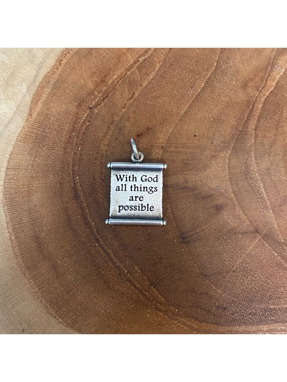 James Avery "With God All Things Are Possible" Charm, Sterling Silver